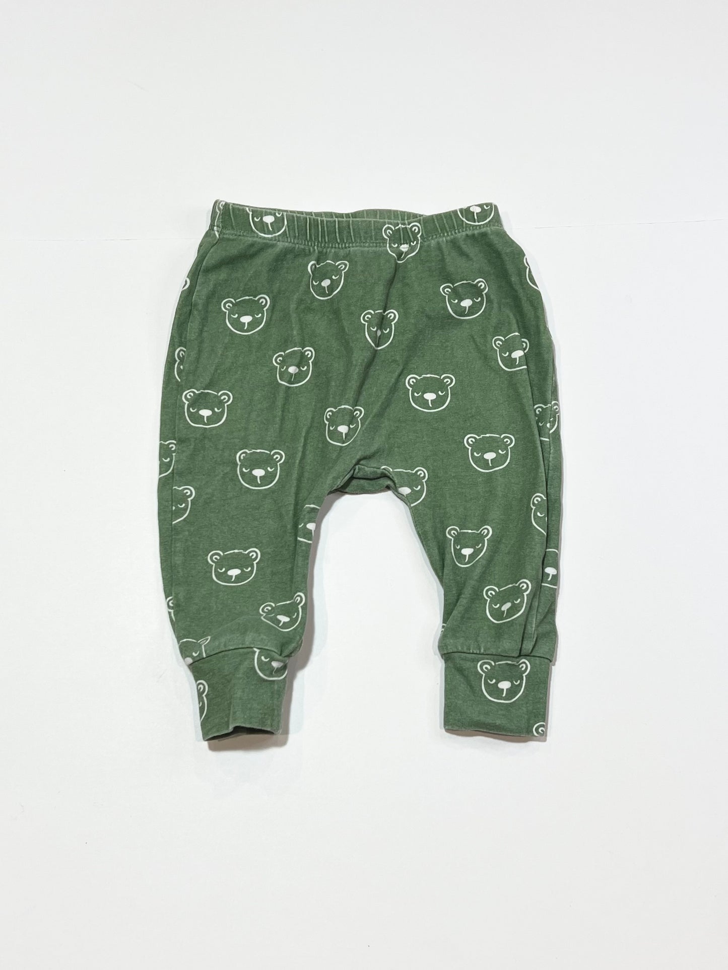 Green bear leggings - Size 00