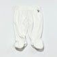 White velour footed pants - Size 00