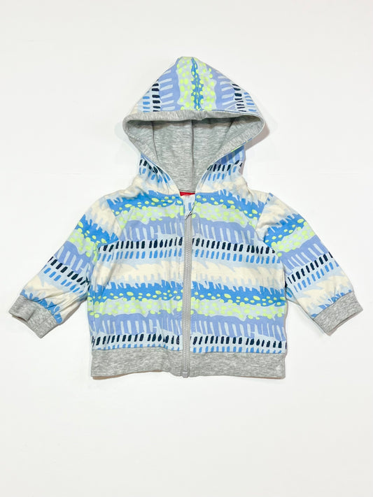 Patterned zip hoodie - Size 00