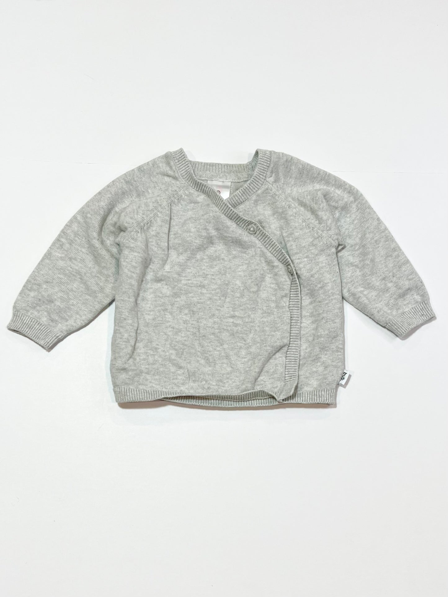 Grey cross-over cardigan - Size 00