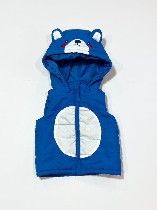 Blue bear puffer vest - Size 00