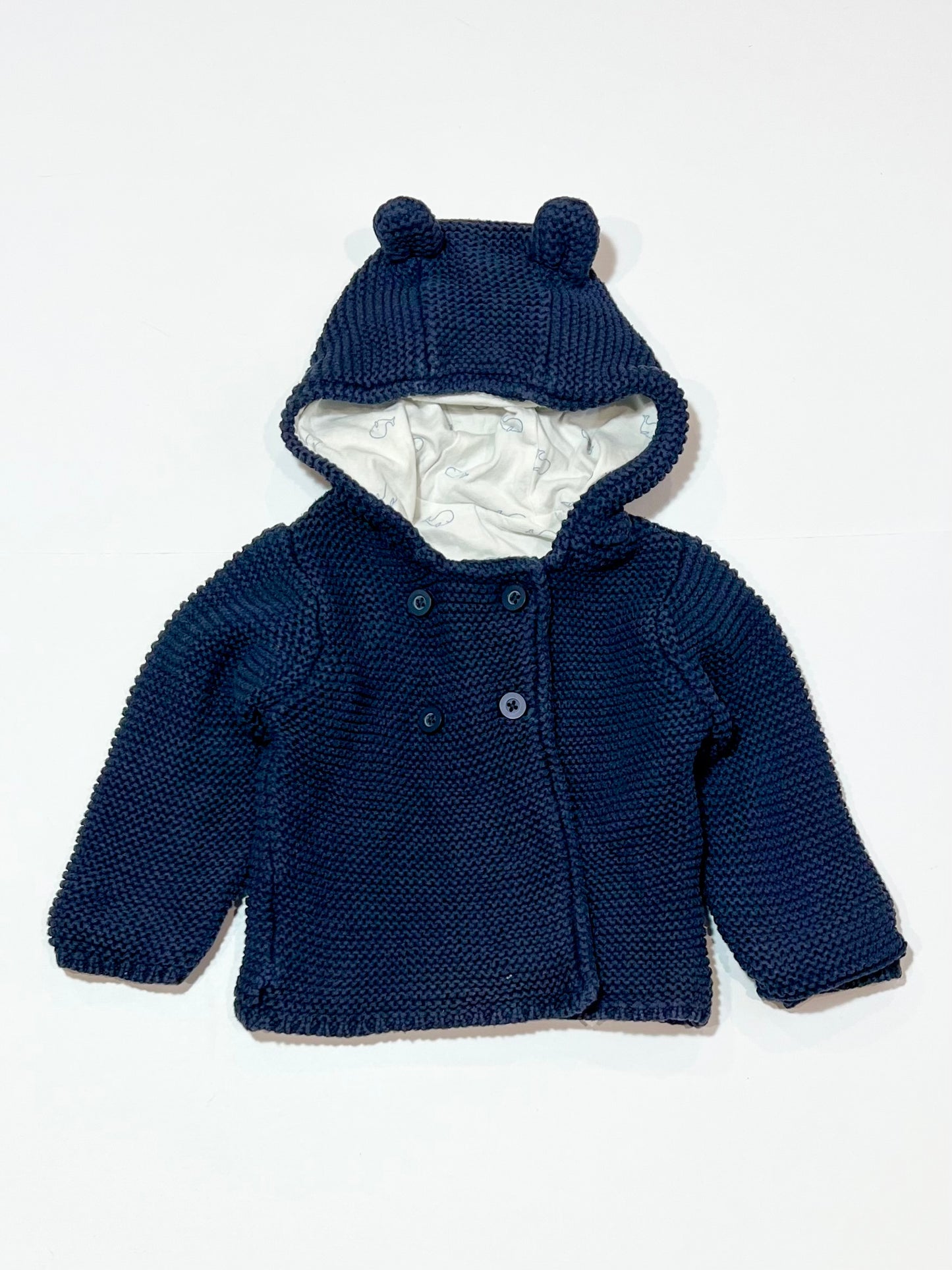 Navy knit jacket - Size 00