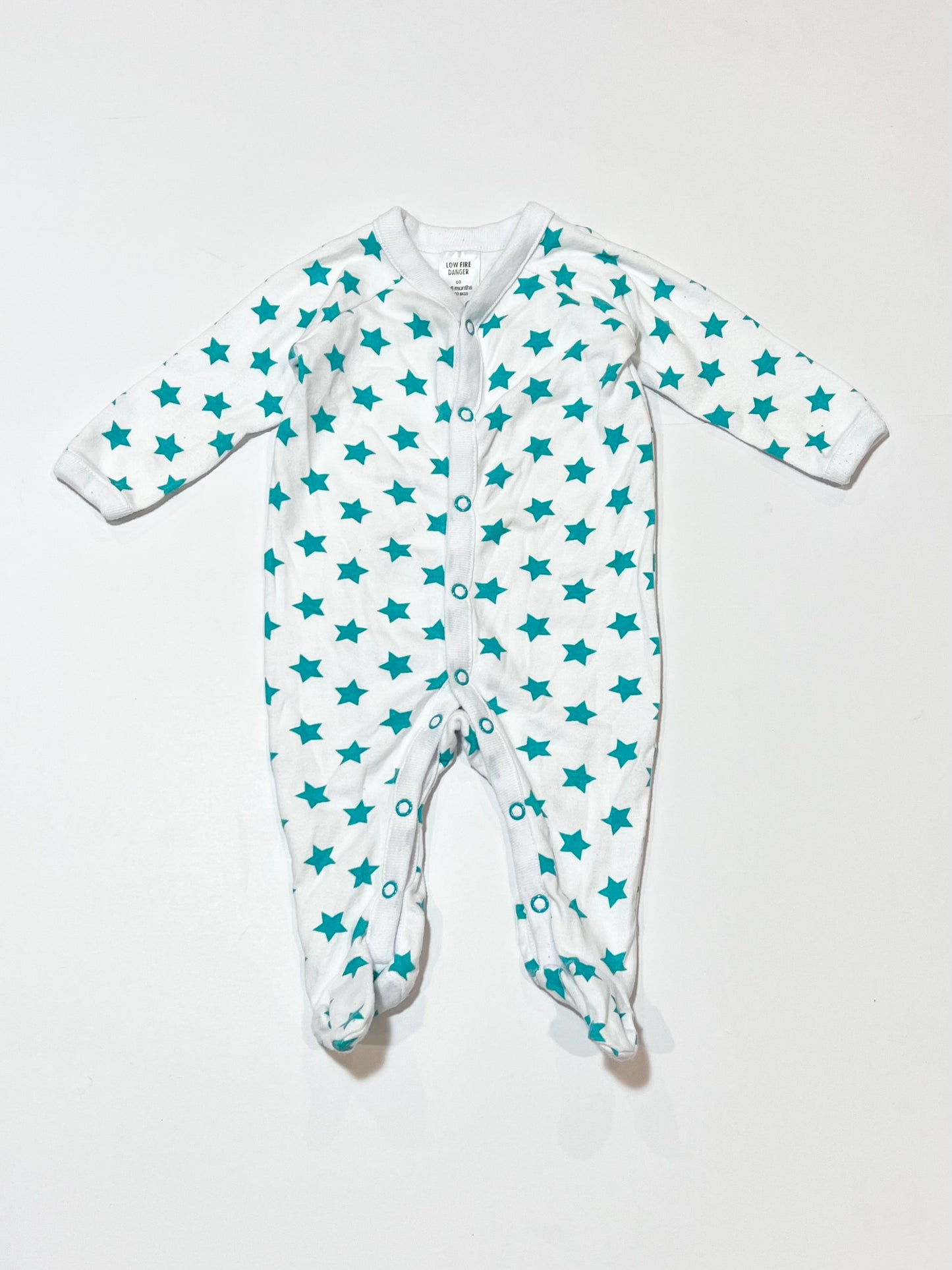 Green stars onesie - Size 00