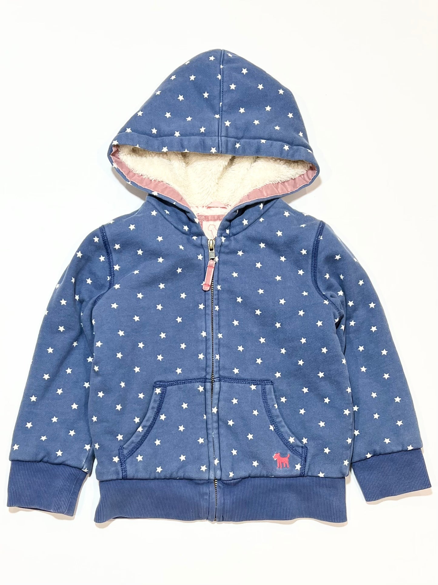 Blue stars sherpa hoodie - Size 3-4