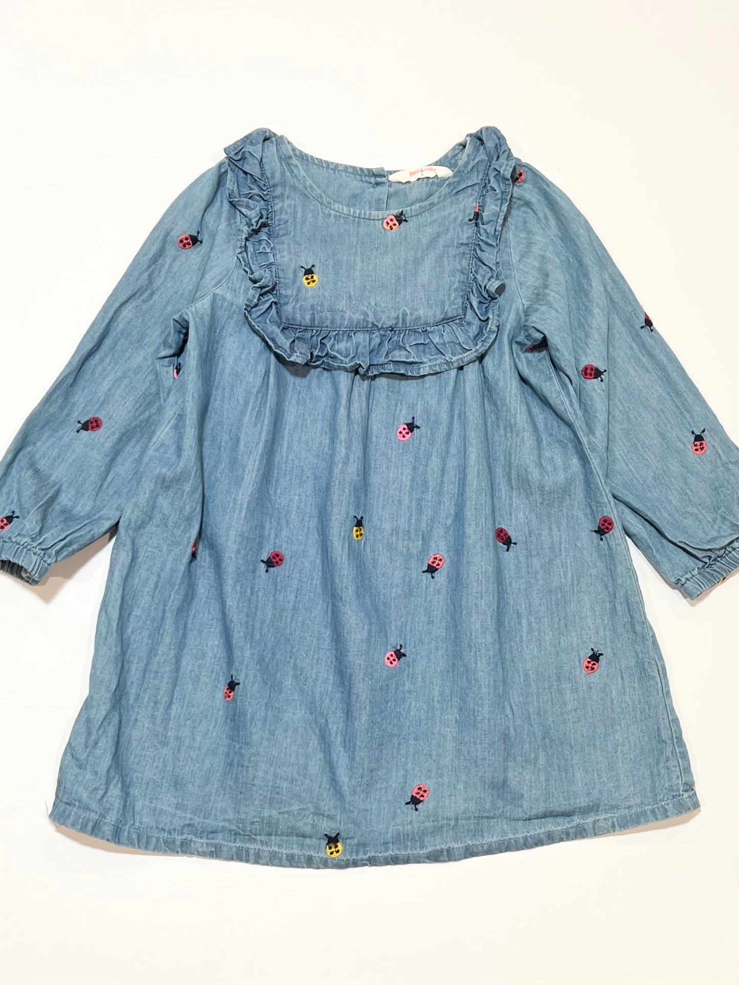 Chambray laby bird dress - Size 3