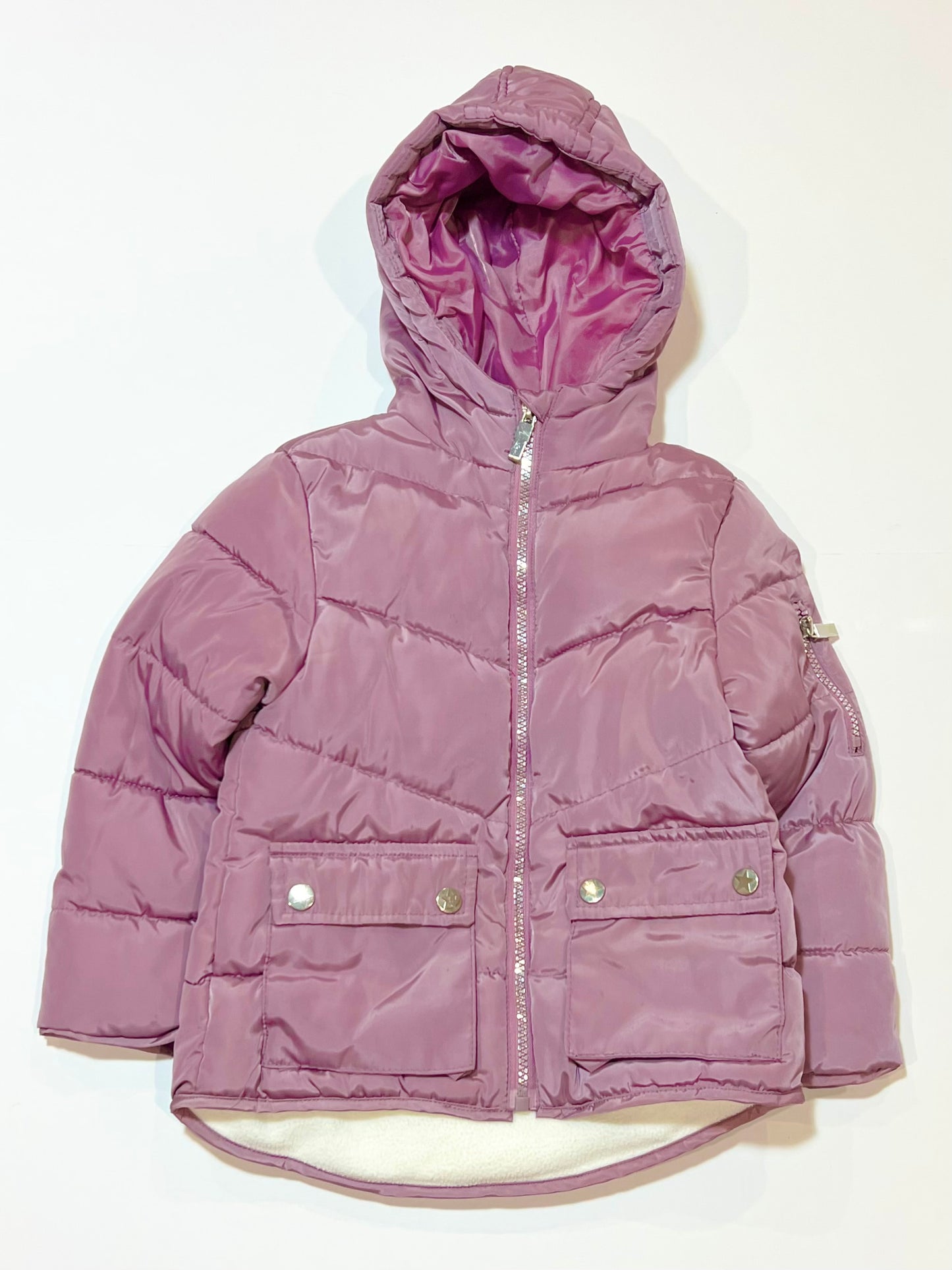 Purple puffer jacket - Size 4