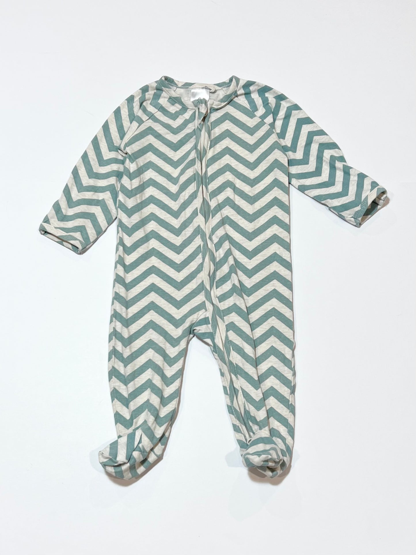Zigzag zip onesie - Size 00