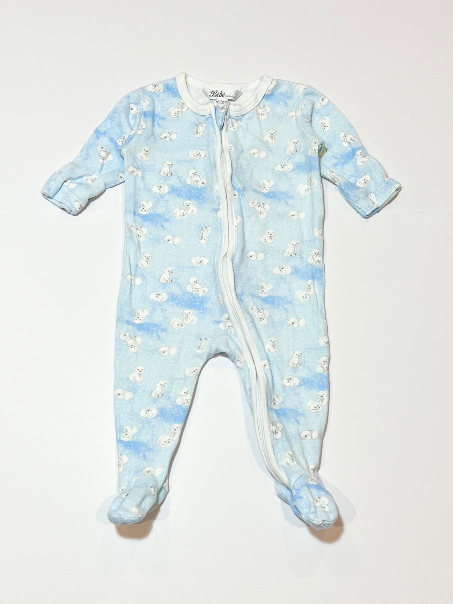 Baby bears zip onesie - Size 00