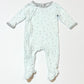 Blue whales zip onesie - Size 00