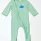 Green spotty zip onesie - Size 00