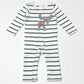 Striped moose onesie - Size 00