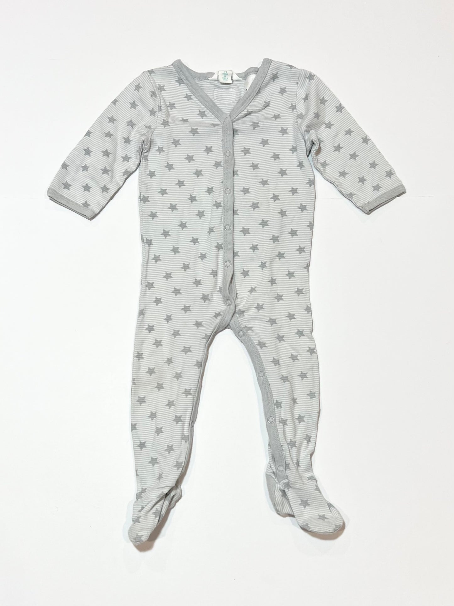 Grey stars onesie - Size 00