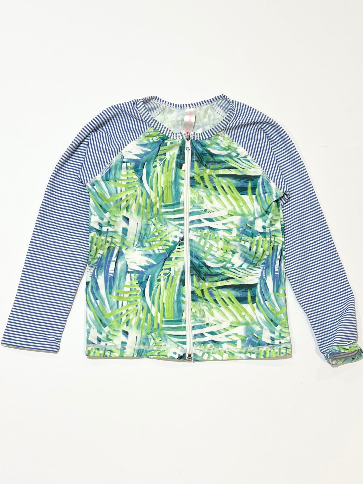 Leafy zip rashie - Size 4