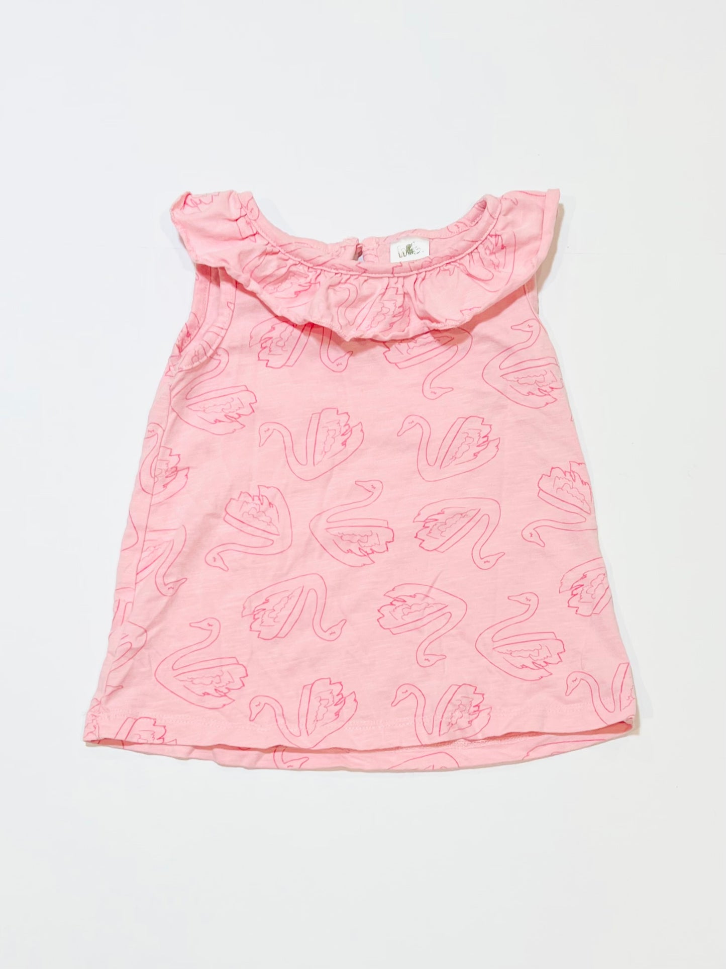 Pink swan top - Size 4