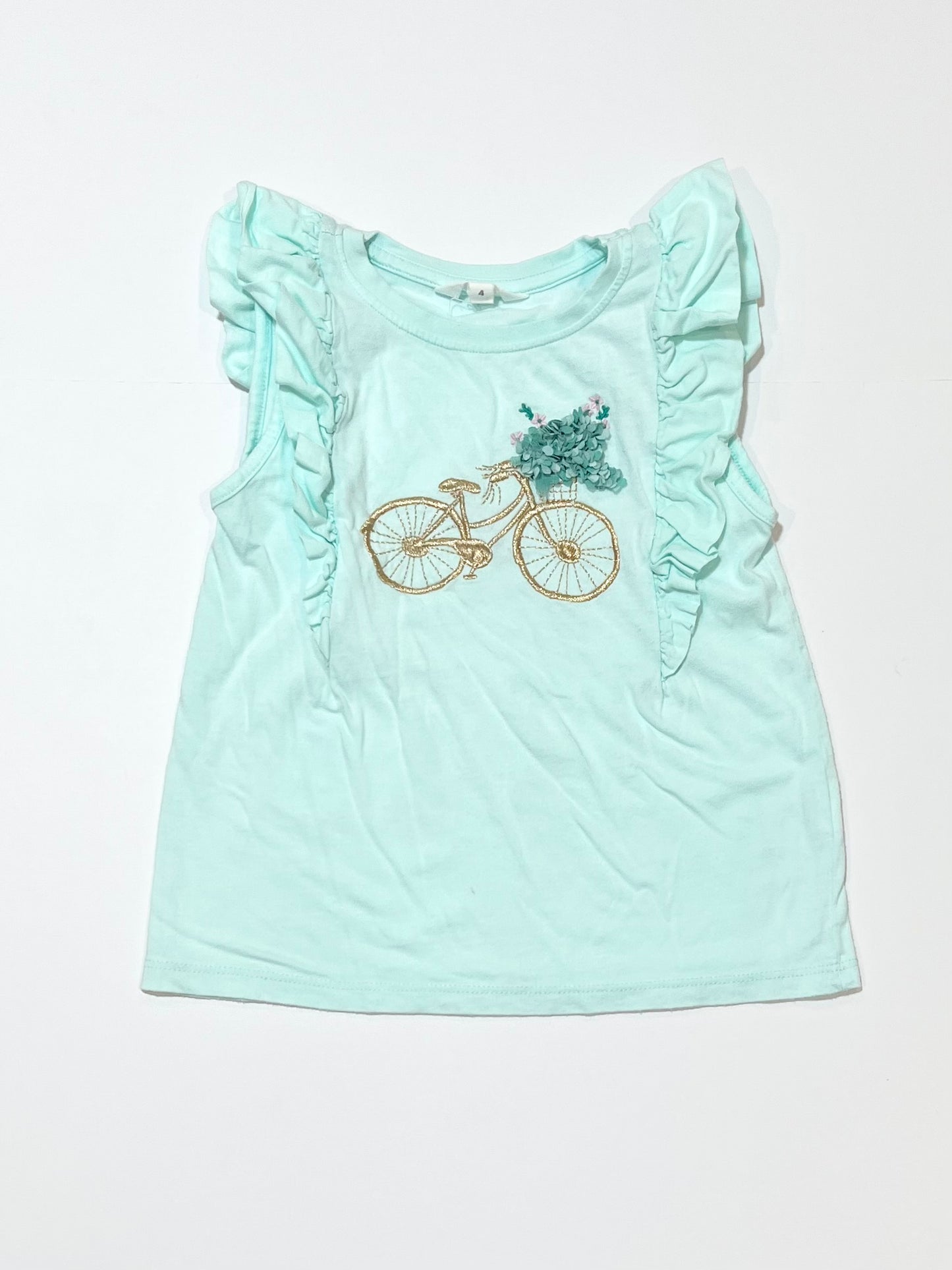 Green bicycle top - Size 4