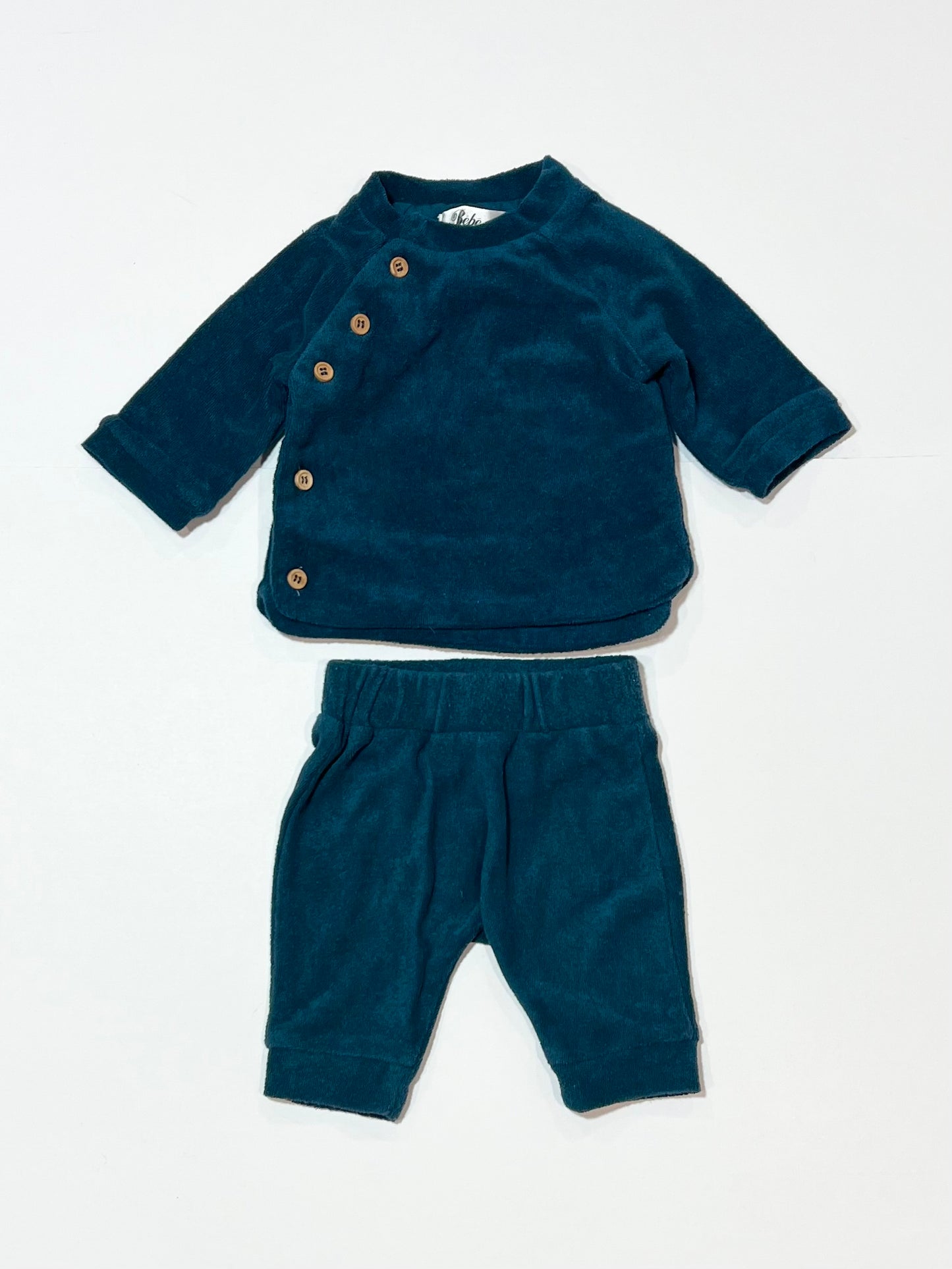 Green terry set - Size 0000