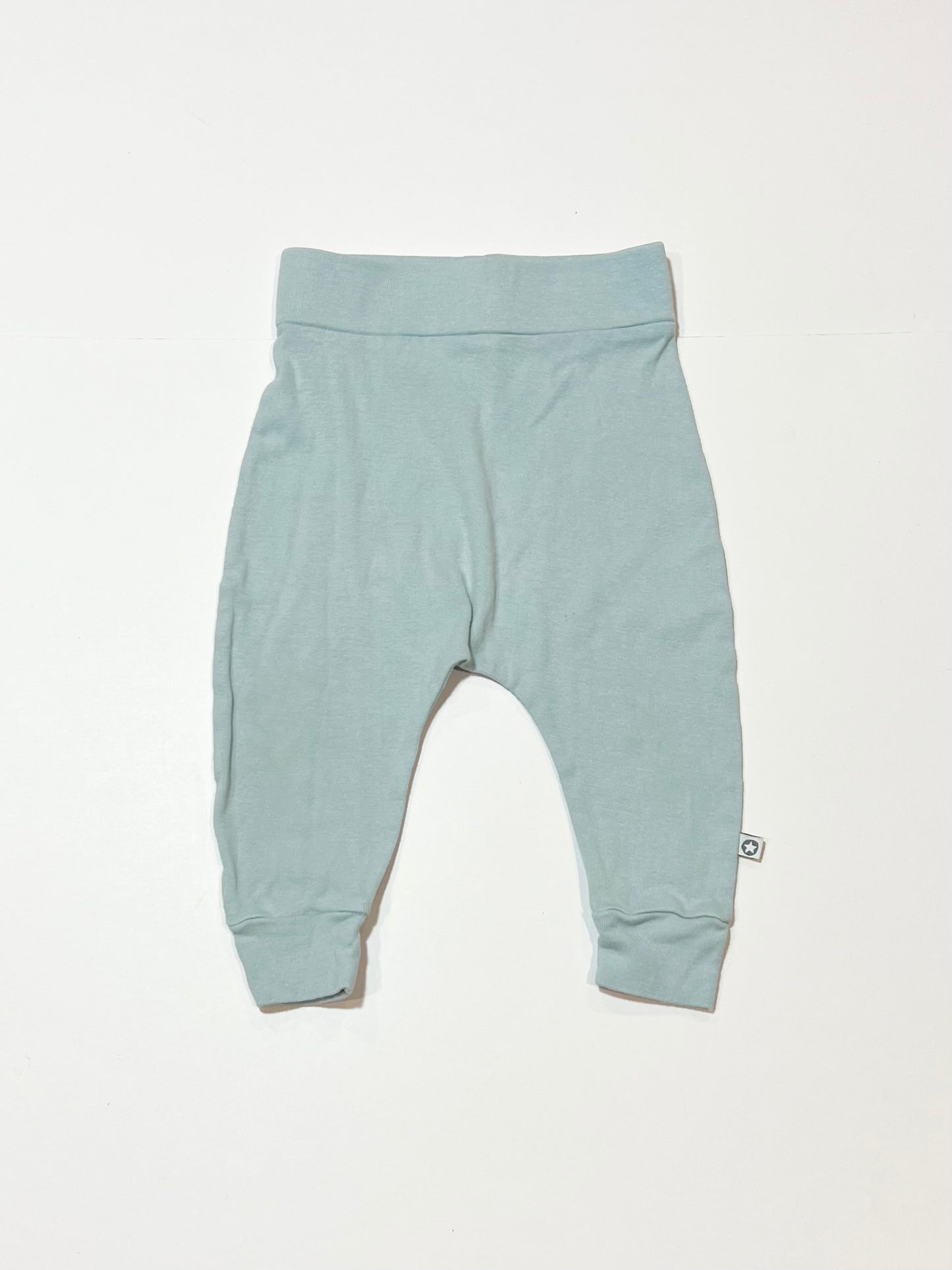 Blue ribbed pants - Size 6-9 months