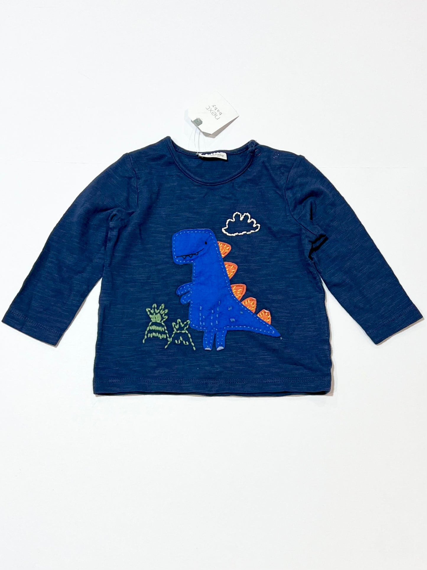T-rex applique top brand new - Size 6-9 months