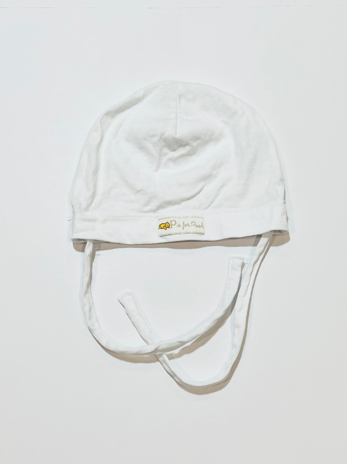 White jersey bonnet - Size newborn