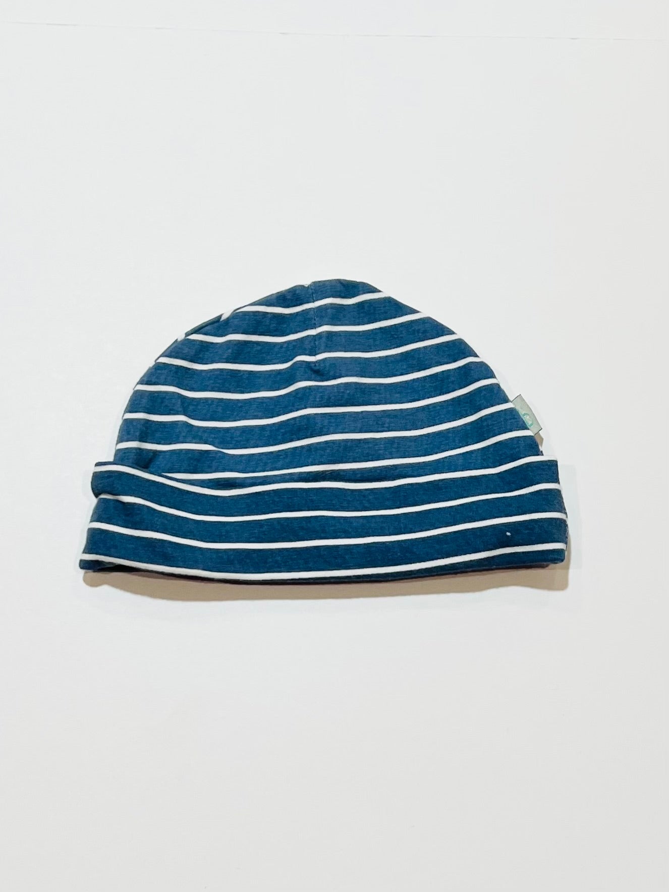 Striped jersey beanie - Size 0-3 months