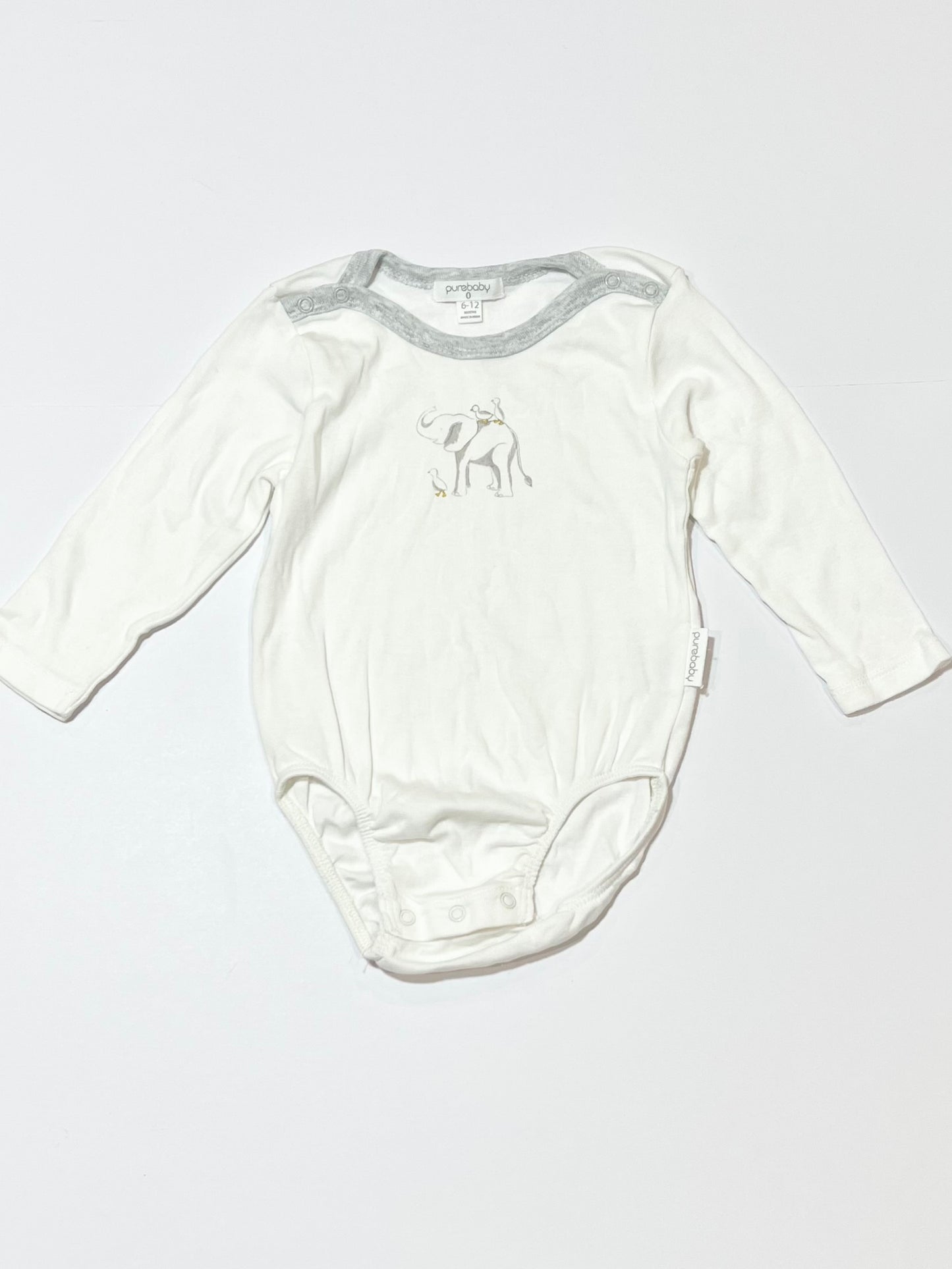 Elephant and ducks bodysuit - Size 0