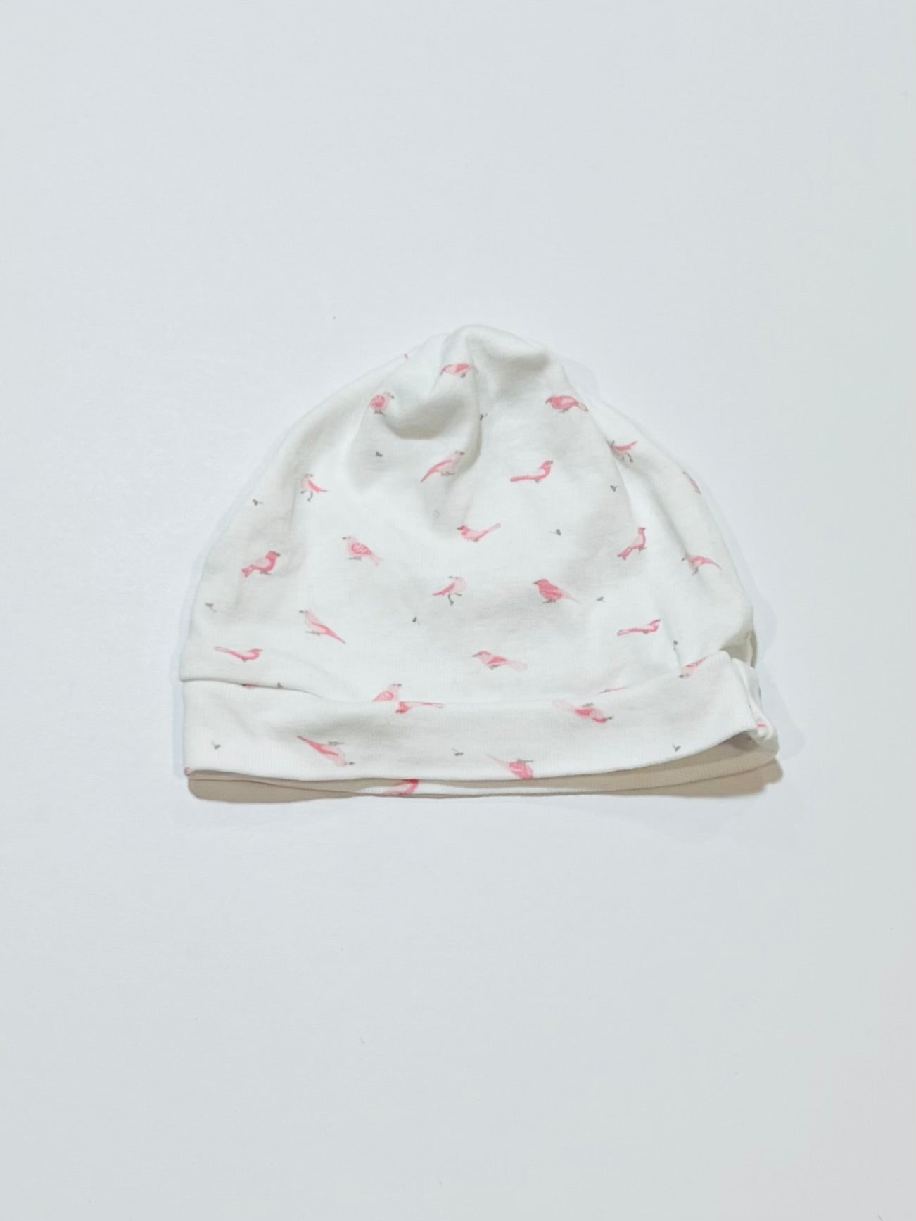 Pink bird beanie - Size 0-3 months