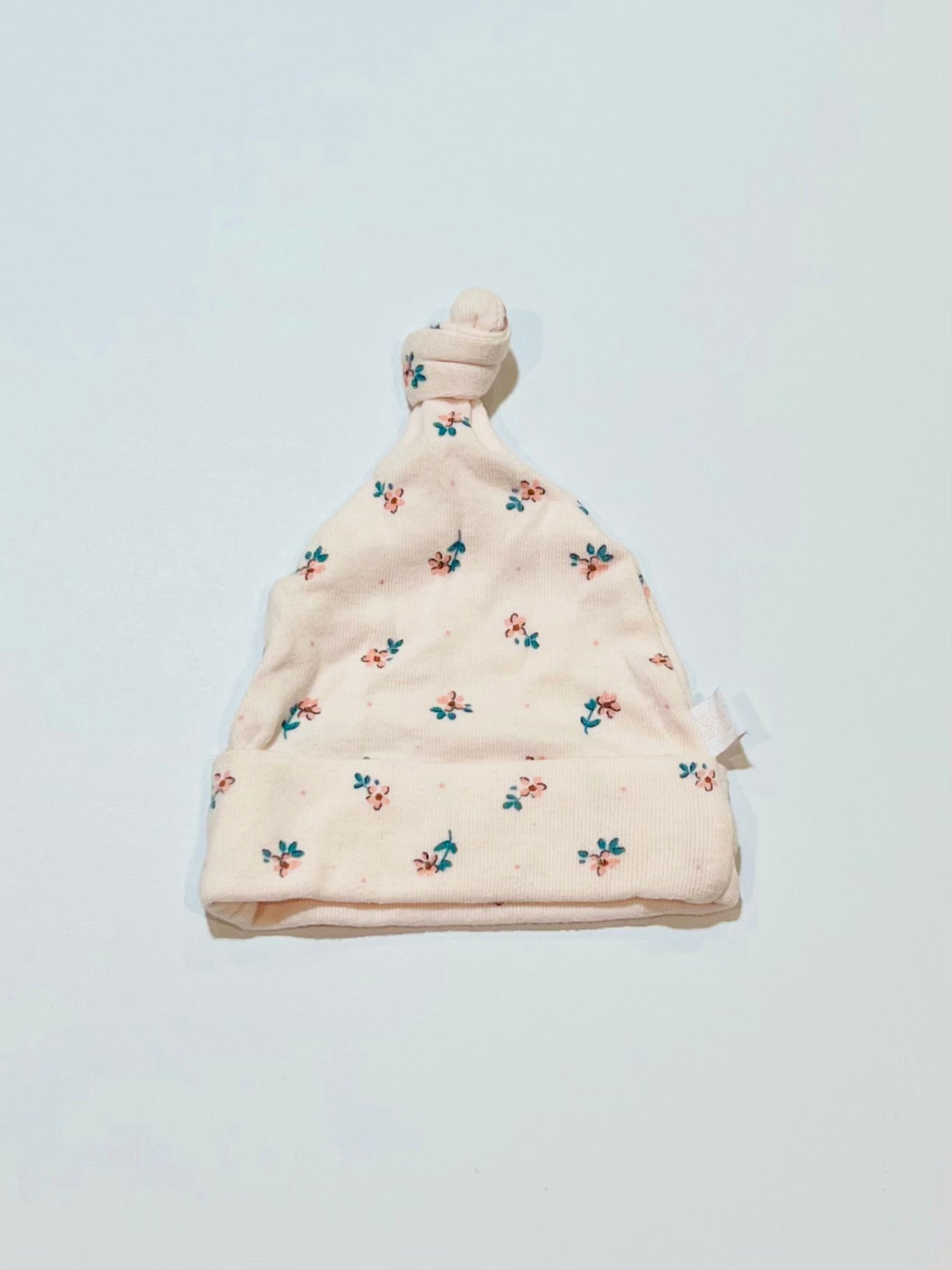 Floral beanie - Size newborn