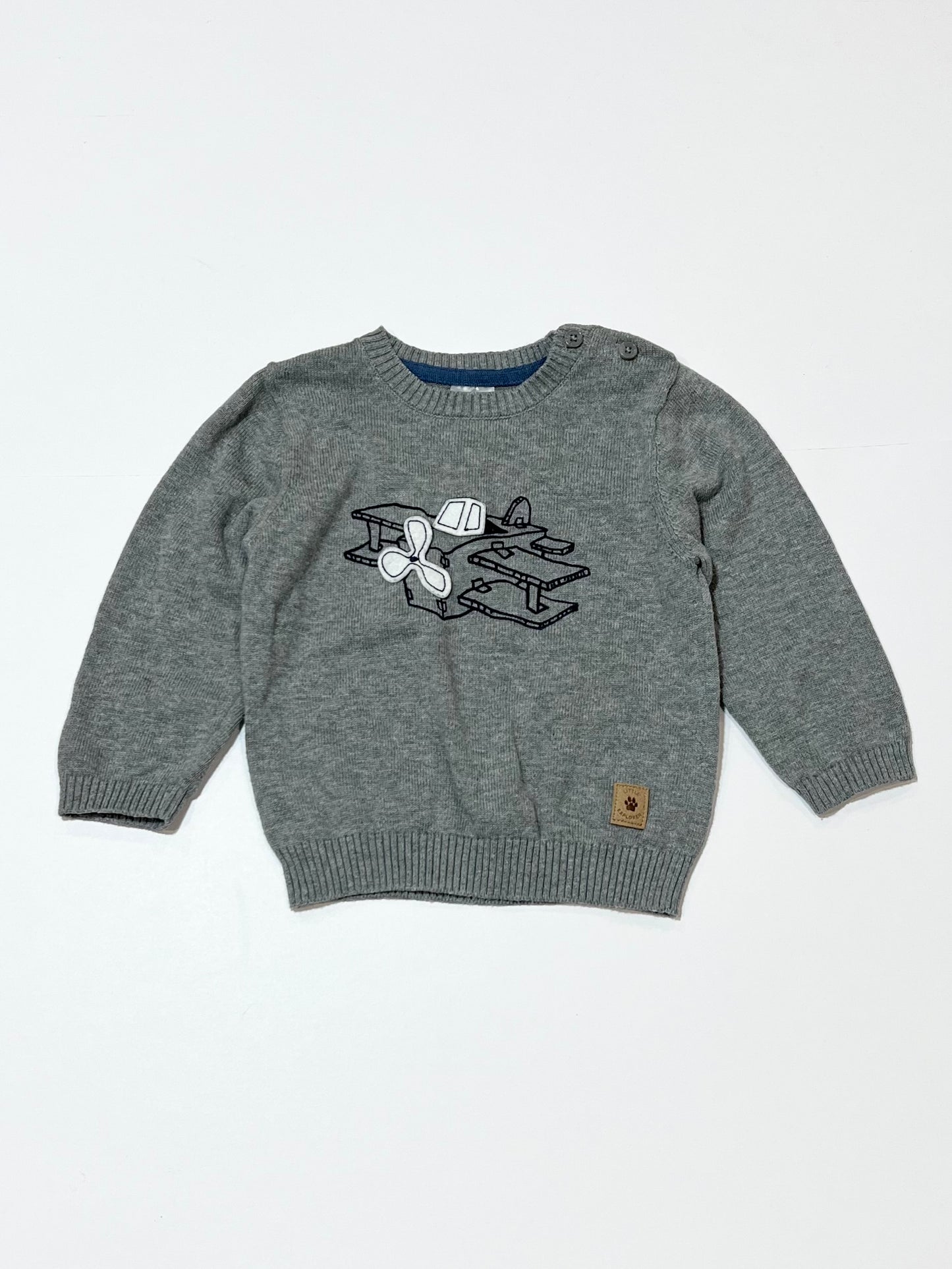 Aeroplane knit jumper - Size 0
