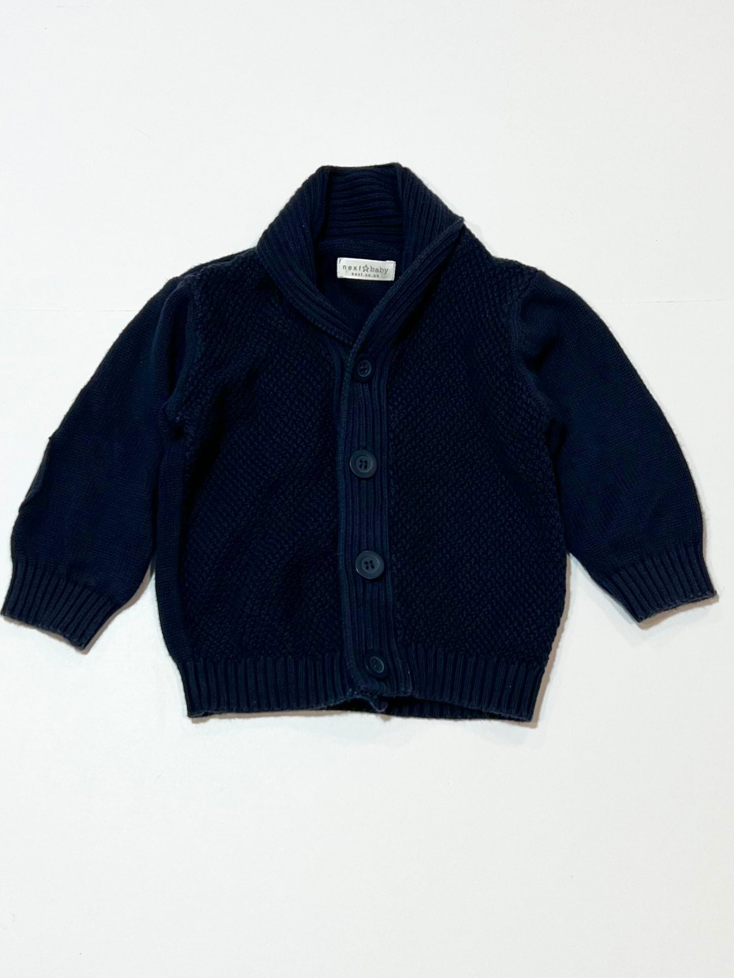 Navy knit jacket - Size 6-9 months