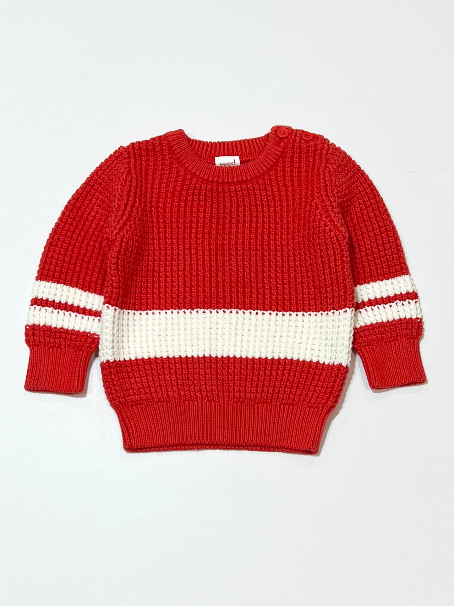 Red knit jumper - Size 0