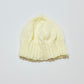 White knitted beanie - Size 1-2 years