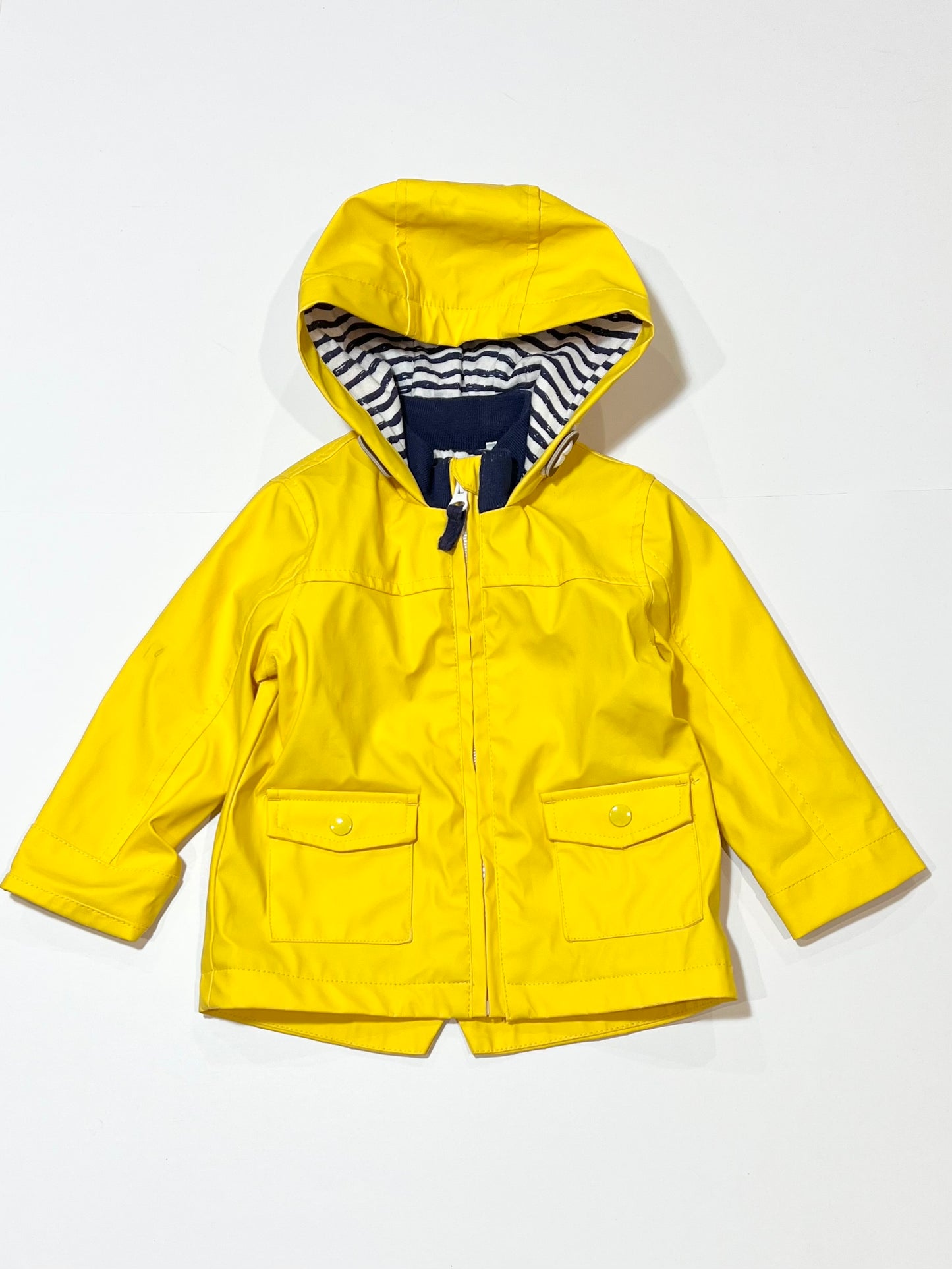 Yellow rain jacket - Size 9-12 moths