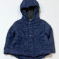 Navy puffer jacket - Size 6-9 months