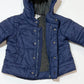 Navy puffer jacket - Size 6-9 months