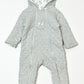 Grey quilted coverall - Size 0