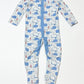 Blue whales onesie - Size 9-12 months