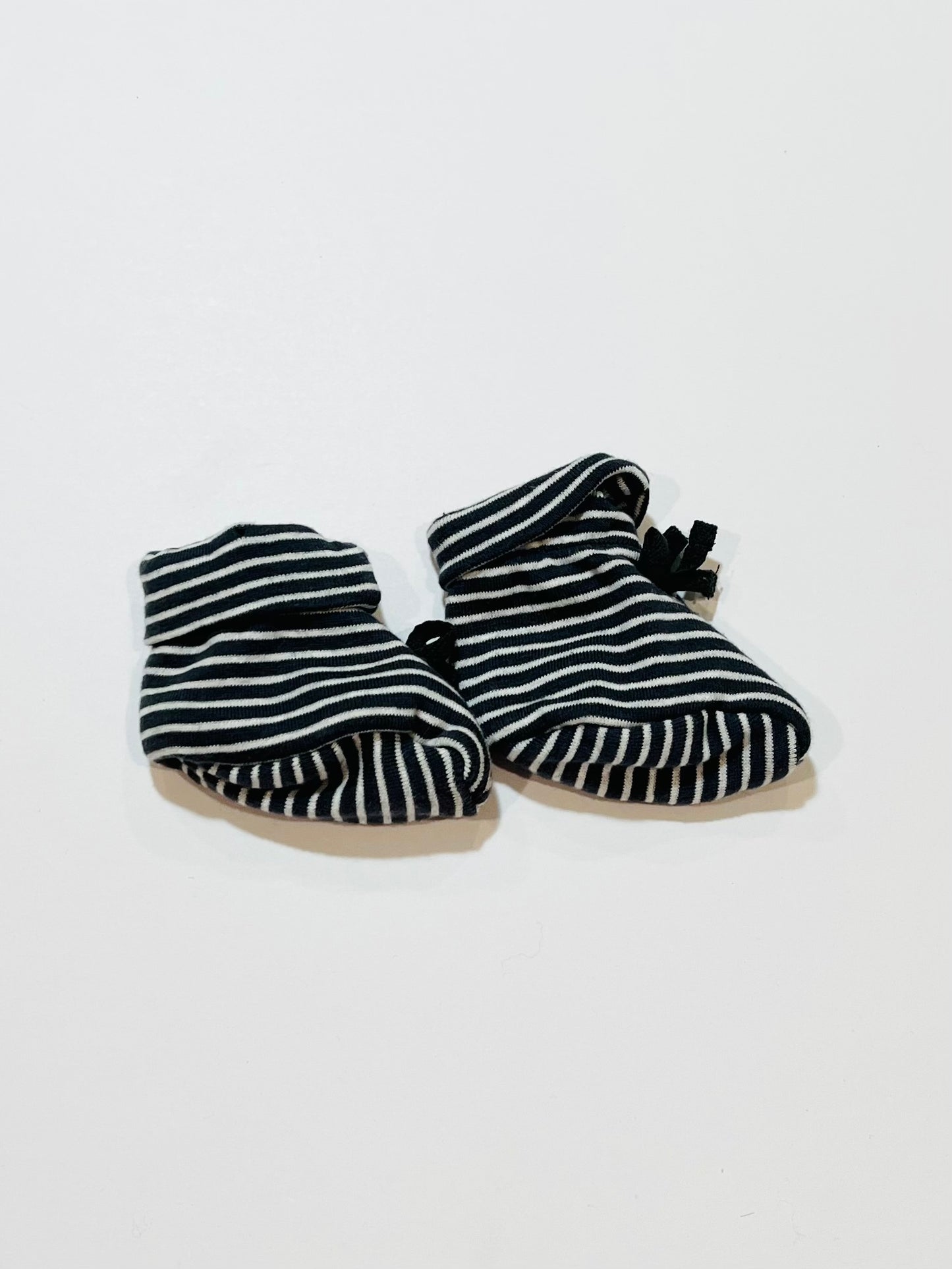 Striped booties - Size 0-3 months