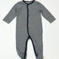 Navy striped onesie - Size 6-9 months