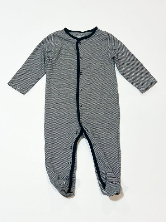 Navy striped onesie - Size 6-9 months