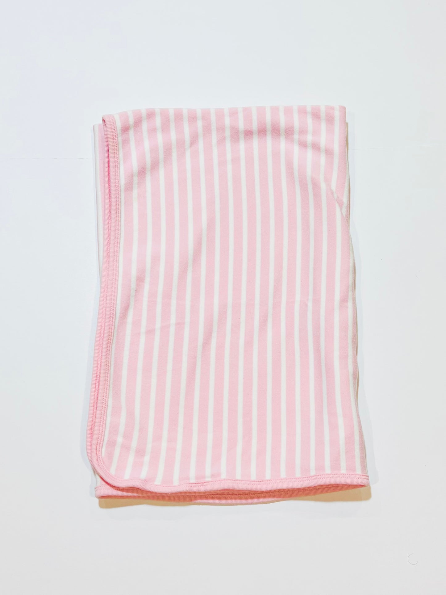 Pink striped bunny rug