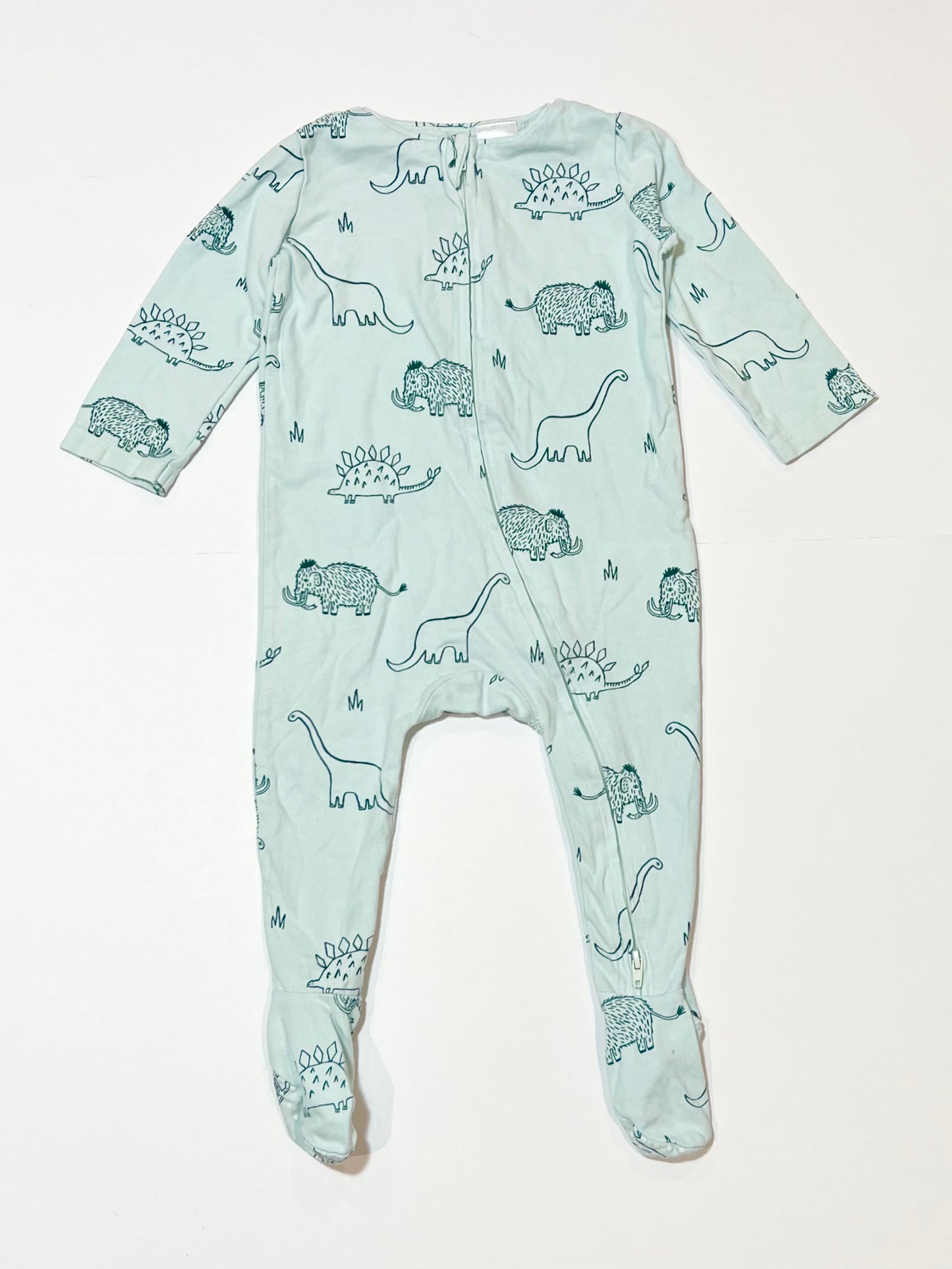 Dinos and mammoths zip onesie - Size 0