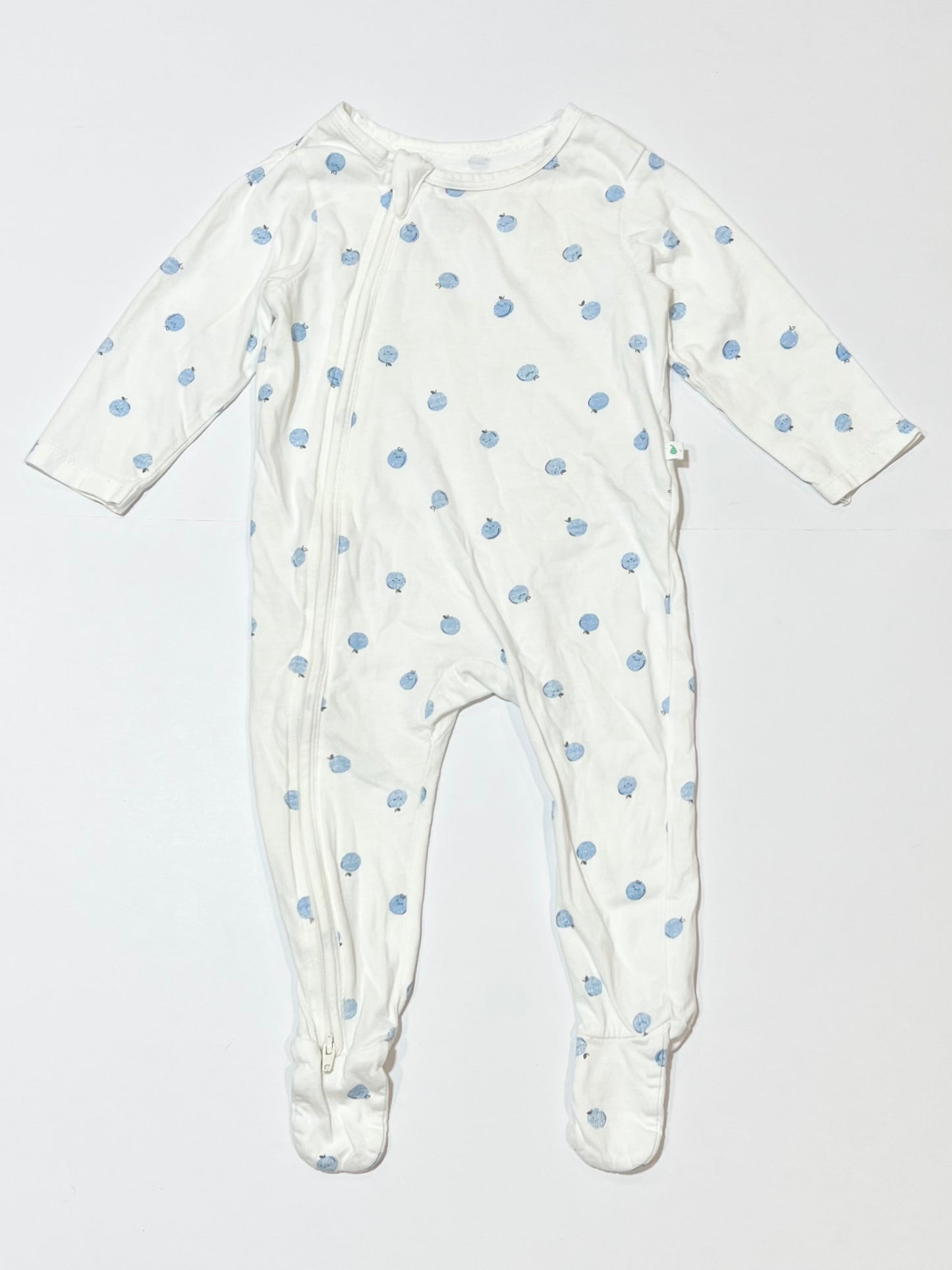 Blue apples onesie - Size 0