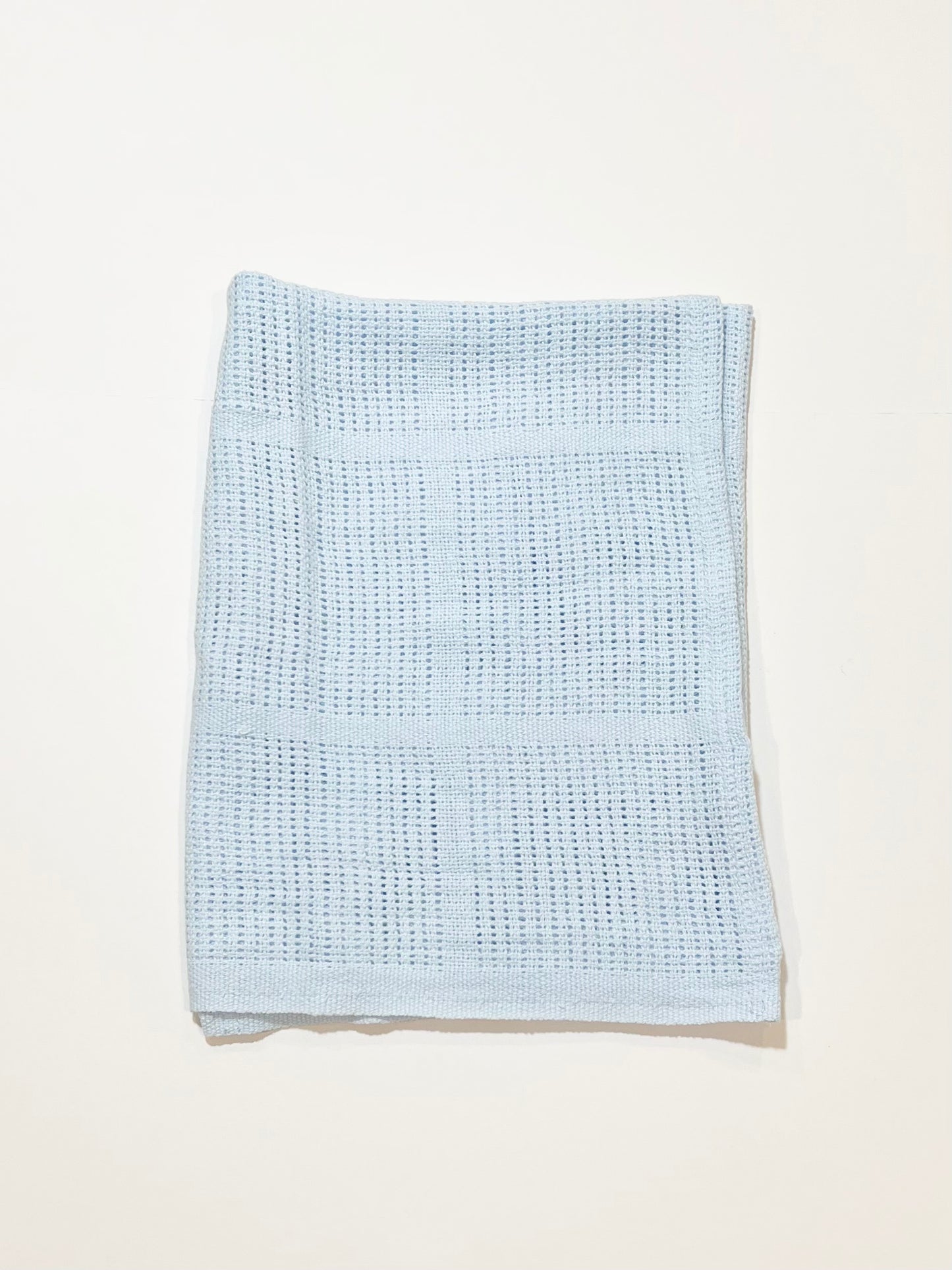 Blue pram blanket