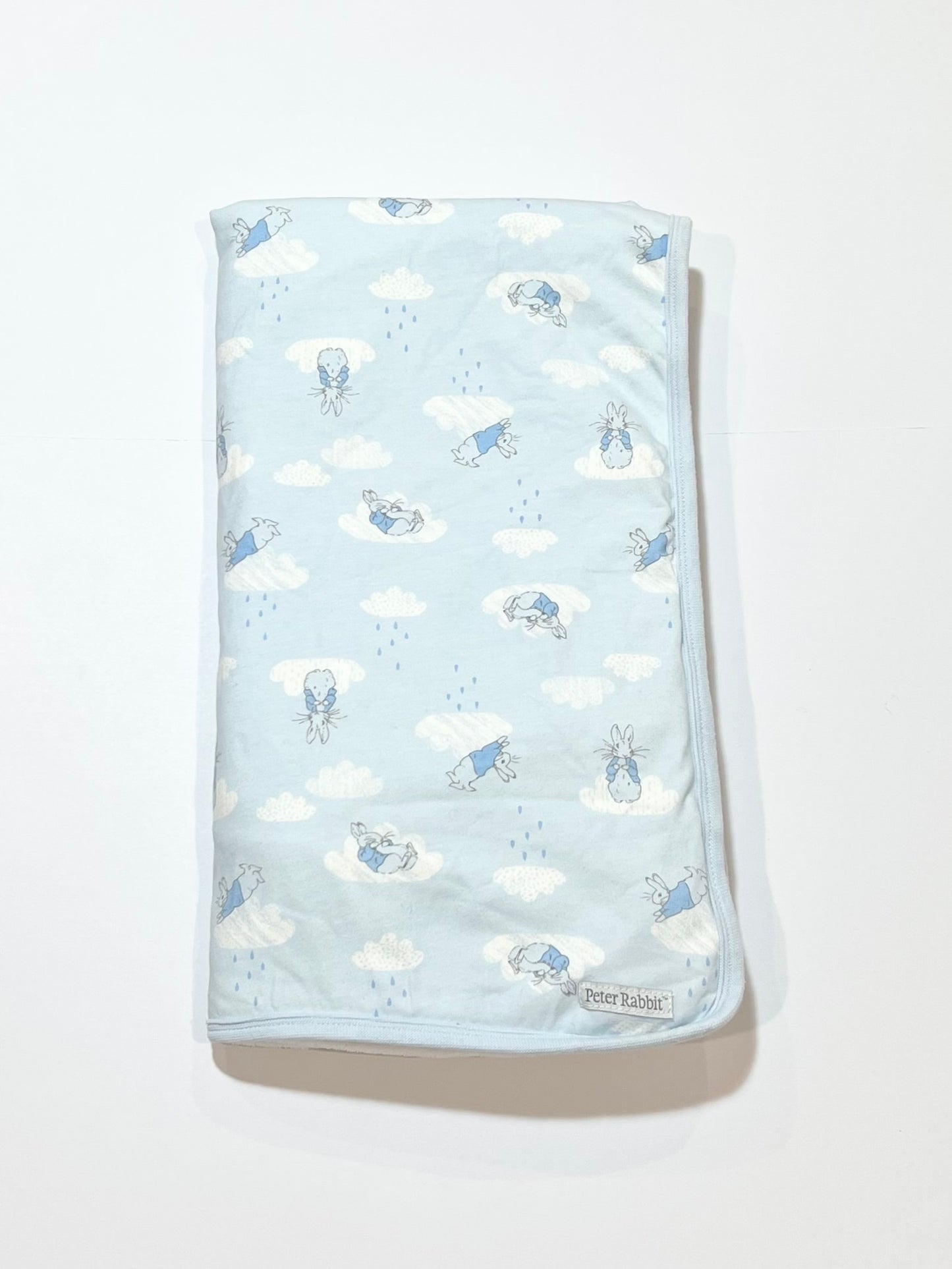 Blue fleece blanket