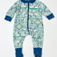 Patterned zip onesie - Size 0