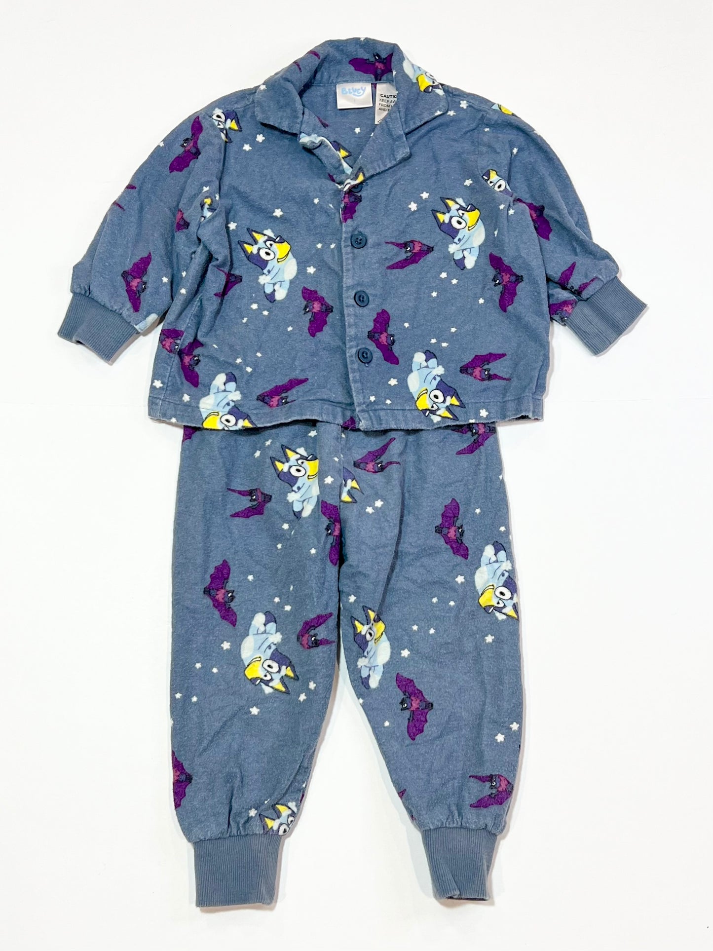 Bluey flannelette pyjamas - Size 1