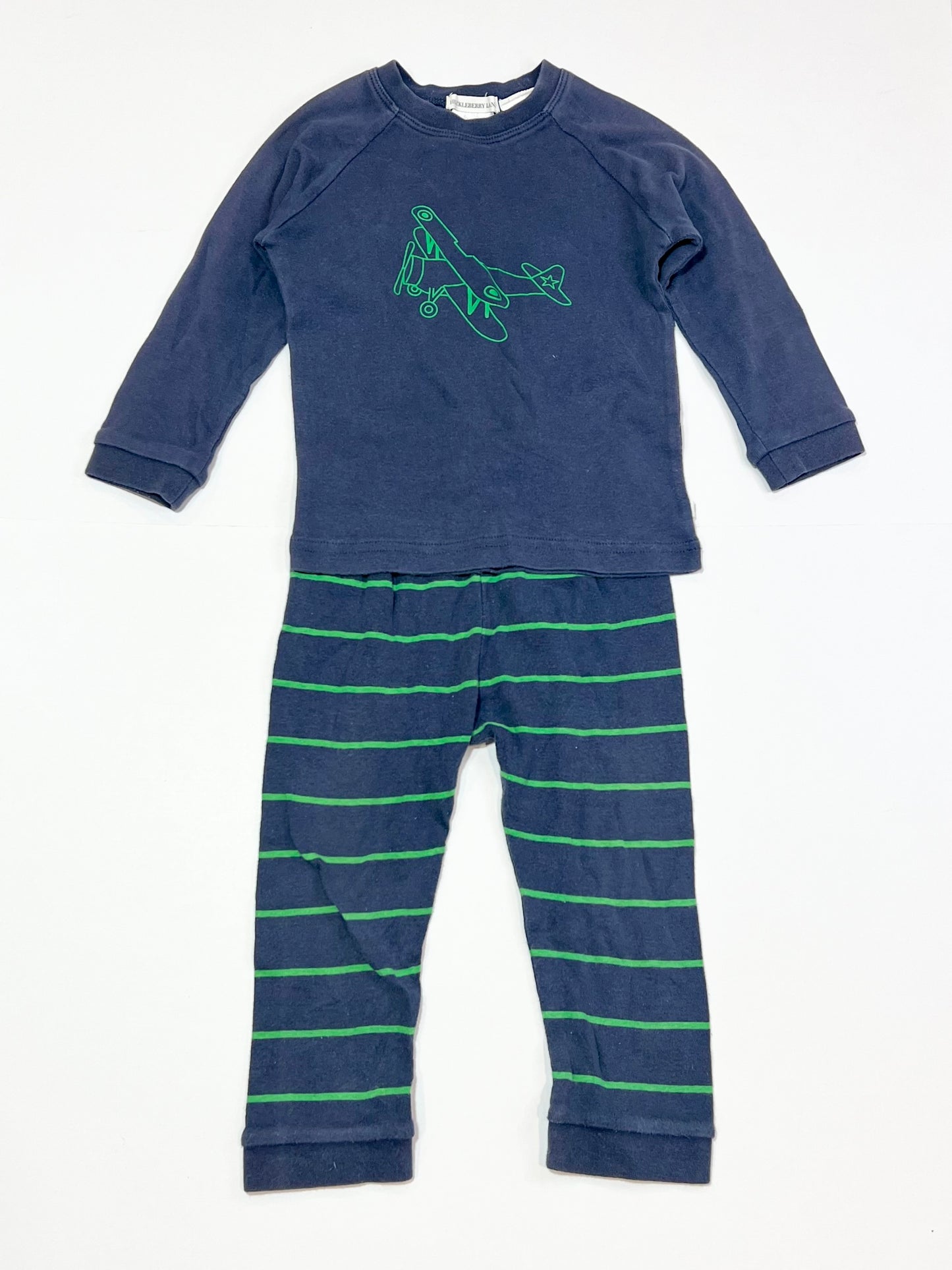 Navy aeroplane pyjamas - Size 1