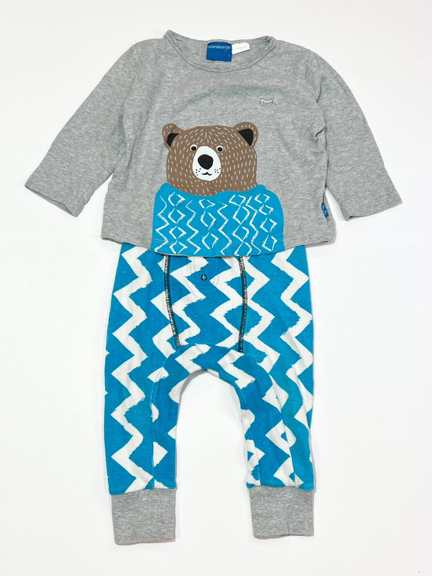Bear waffle pyjamas - Size 1
