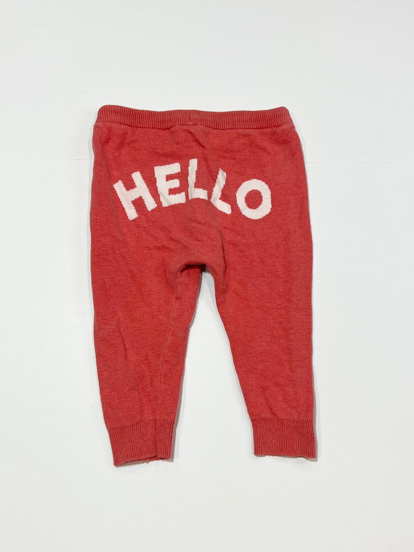 Red knit pants - Size 1