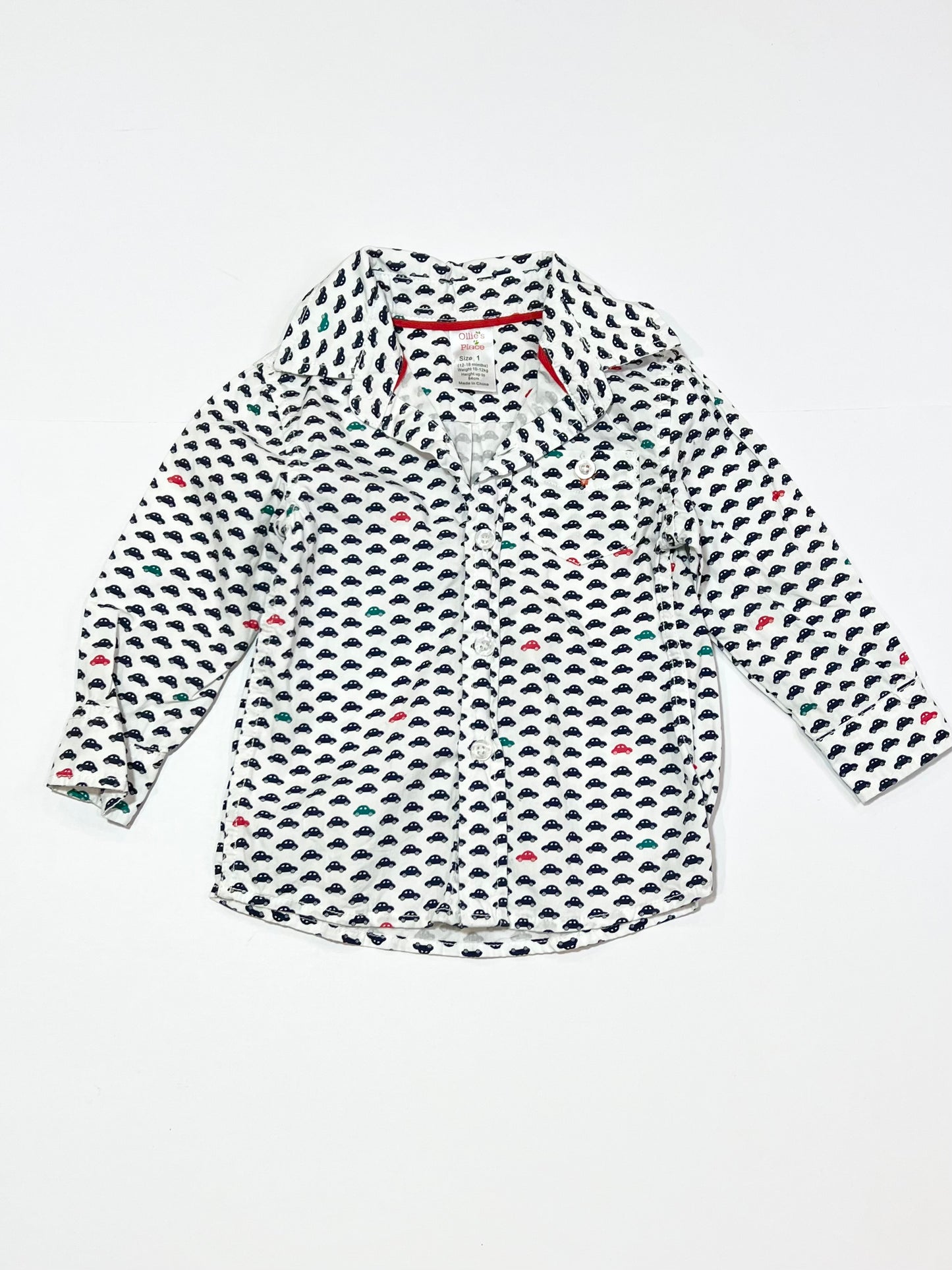 Navy cars shirt - Size 1